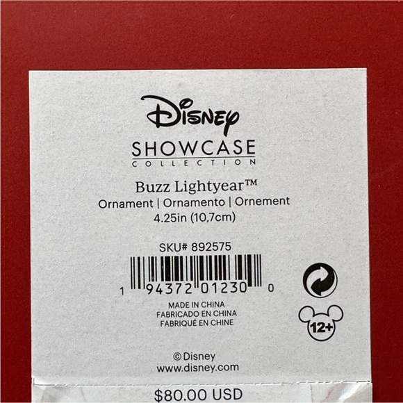 Lenox Disney Showcase Buzz Lightyear Christmas Ornament NIB - Picture 3 of 3